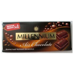 Millennium. Шоколад черный Premium пористый 90г(4820075505578)
