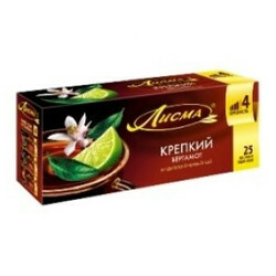 Лисма. Чай черный Лисма Ароматный с бергамотом 20*1,5г(4820018736144)