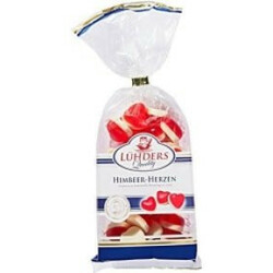 Luhders . Конфеты с вкусом малины желейные 200г(4009371016913)