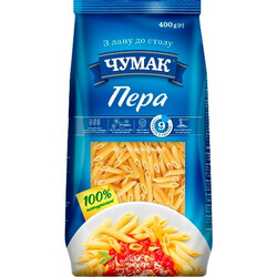 Чумак. Вироби макаронні Чумак Пір'я 400 г   (4820156766423)