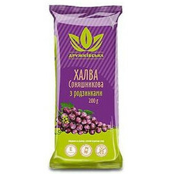 Дружківська. Халва с изюмом 200 гр(4823092700995)