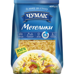 Чумак. Вироби макаронні Чумак Метелика 400 г(4820156762395)