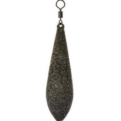 Brain. Грузило Long Cast текстурное покрытие "Camo Black" 110g (1858.10.58)