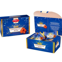 АВК. Конфеты Королевский шарм шоколадной начинкой 137 гр (4823085719201)