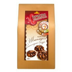 Корисна Кондитерська. Печенье шоколад в шоколадной глазури 130г(9865060023533)