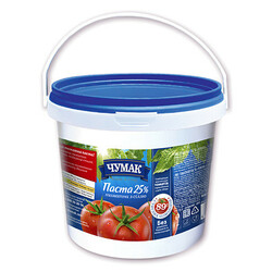 Чумак. "Томатна паста 25% ", відро 1000г(4823096000602)