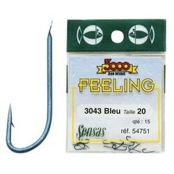 Sensas. Крючок Hamecons 3043 синий №16 15шт. (32.68.64)