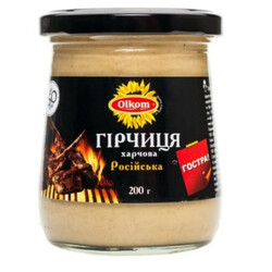 Олком . Горчица Российская с/б 200гр (4820003146309)