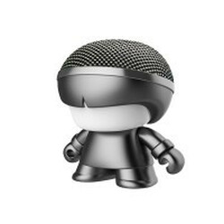 Xoopar. Акуст. система XOOPAR серии "Металлик" - Mini XBOY (7,5 cm,сер.,Bluetooth,USB-каб,подсв., ре