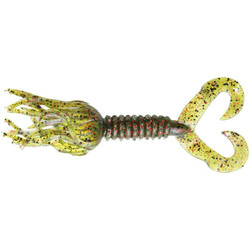 Big Bite Baitst. Силікон  Double Tail Skirted Grub 5" Watermelon Red Flake 8 шт.(1838.01.13)