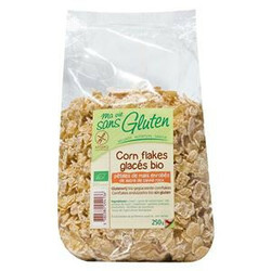 Ma Vie Sans Gluten. Кукурудзяні пластівці  покриті глазур'ю з тростинного цукру 250 г (338038005413