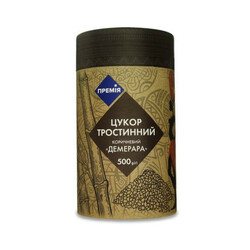 Премія. Сахар Премия тростниковый коричневый Демерара 500 г  (4823096405407)