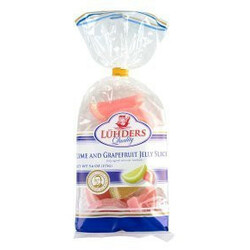 Luhders . Конфеты Дольки лайма и грейпфрута желейные 175г(4009371019013)