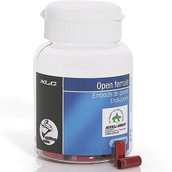 XLC. Наконечники для переключателей на рубашки SH-X07, ø4.0мм, 50шт, красный (4032191790268)