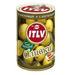 ITLV. Оливки зеленые с косточкой 314 мл (8428507031617)