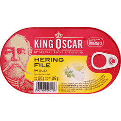 King Oscar. Сельд филе в масле  170г(5901489900186)