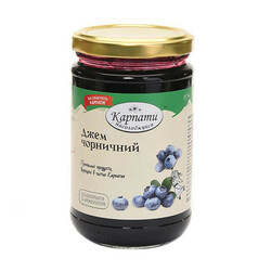 Карпати насолоджуйся. Чорничний джем 360г(4820194980126)