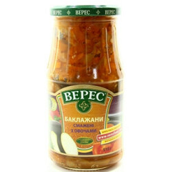Верес. Баклажаны жареные с овощами 515г(9865060029627)
