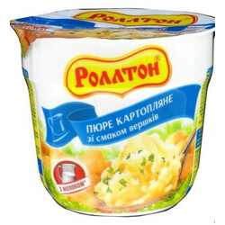 Роллтон. Пюре картофельное со вкусом сливок 37г (4820179250374)