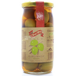 Diva Oliva. Оливки зеленые с косточкой 370 мл(5060235651274)