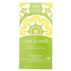 Премія. Чай зелений Премія м'ята-лимон-лайм китайський дрібний 25 * 1,75г(4824034030873)
