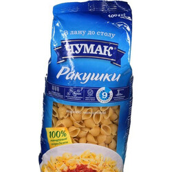 Чумак. Вироби макаронні Чумак Черепашки 400 г   (4820156766430)