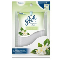 Glade. Освіжувач Hang it and Refr Весняний жасмин  8г(4620000432456)