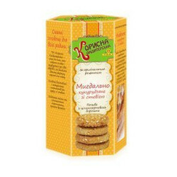 Корисна Кондитерська. Печенье  миндально-кукурузное 300г(9865060023250)