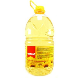 Extra! Масло подсолнечное рафинированное дезодорированное вымороженное, 5л (533821)