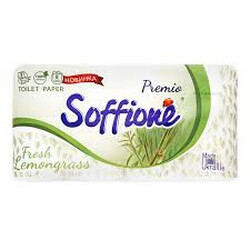 Soffione . Бумага туалетная Fresh Lemongrass 3-слой (4820003833988)