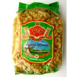 КМФ. Вироби макаронні КМФ Ріжки кручені екстра 400 г(4820010470244)