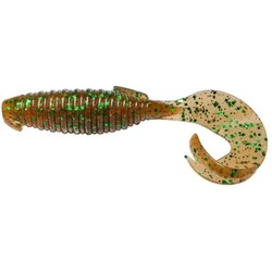 Keitech . Силікон Flapper Grub 4"(7 шт/упак) ц: ea№02 peach green flk. (1551.09.54)