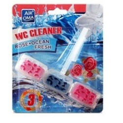 Air Oma. Блок д/унітазу Контейнер Роза-океан 3 яч/45г(0250010706748)