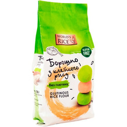 Мука World's rice з клейкого рису без глютену 700 г(4820009102941)