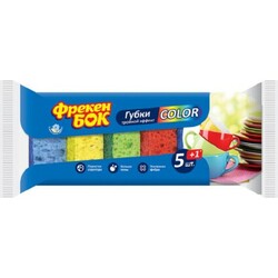 Фрекен Бок. Губка кухонная  COLOR 5+1шт (4823071630824)