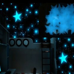 Световые стикеры Звездное небо 3х3 см 100 шт. в комплекте (sm-0578)