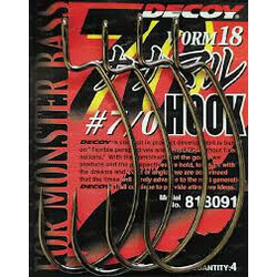 Decoy. Гачок Worm18 №6/0(4 шт/уп) (1562.00.55)