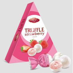 АВК. Конфеты Трюфель клубника шоколадные 124 гр (4823085723628)