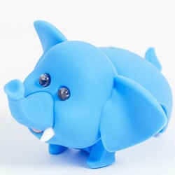 Zoonimal. Ліхтарик-блималка для дитячого велосипеда Слон, LED, на кермо. Світіння: Білий(2124430107073)