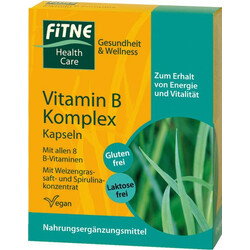 Fitne. Комплекс натуральних Вітамінів групи В, 60шт(4017645052130)