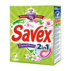 Savex. Порошок стир DiamParf 2in1 Emerald Bloss авт  400г(   3800024021411)