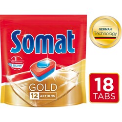 Somat. Пігулки для посудомийної машини Somat Gold 18 шт(9000101067309)