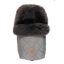 Kaiser.  Конверт Nelly теплый из овчины тёмно серый, антрацит меланж (6545170)