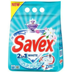 Savex. Порошок пральний Power Zyme 2in1 White авт  4кг   (   3800024025051)