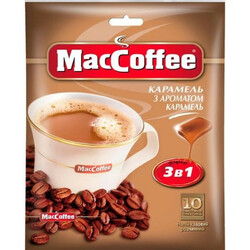 MacCoffee. Напій кавовий MacCoffeeКарамель 3в1 18 г(8887290101905)