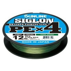 Sunline .  Шнур Siglon PE х4 150m №1.2/0.187 mm 20lb/9.2 kg(1658.09.20)