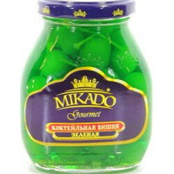 Mikado. Вишня зеленая коктейльная с/б 255г(4007415011955)