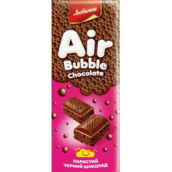 Любимов. Шоколад черный пористый 65гр(4820005194384)