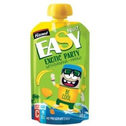 Hame. Фруктове пюре EasyFruit "Яблуко з бананом, манго і морква", 110 гр, 5м(788469)