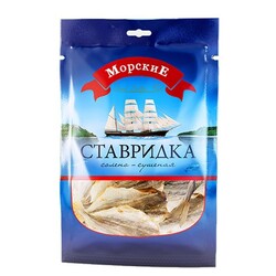 МОРСЬКІ Ставридка  желтохвостая сушена солона 60г(4820182064999)